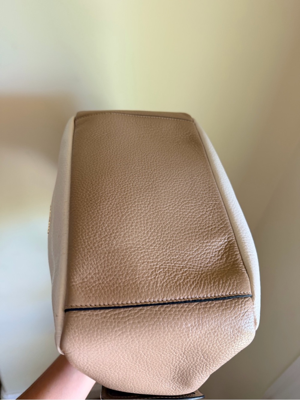 Coach Pennie Shoulder Bag in Colorblock Pebbled Leather (Chalk/Multi) - Picture 7 of 9